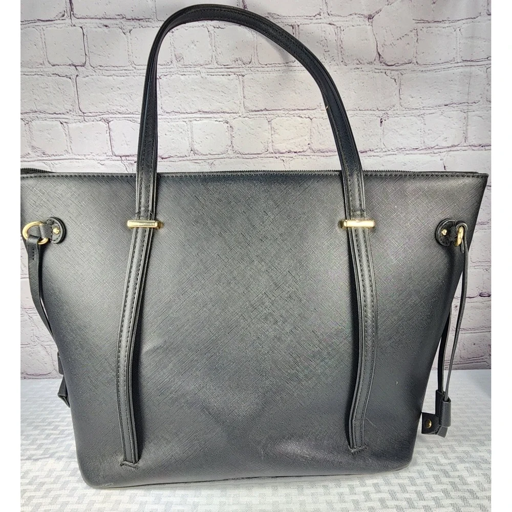 Deluxity Los Angeles Women's Tote Bag Black Vegan  17